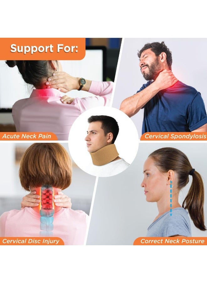 Soft Cervical Collar Neck Support - Pain Relief & Spine Immobilization - Comfortable Fit for Daily Use - Image 3