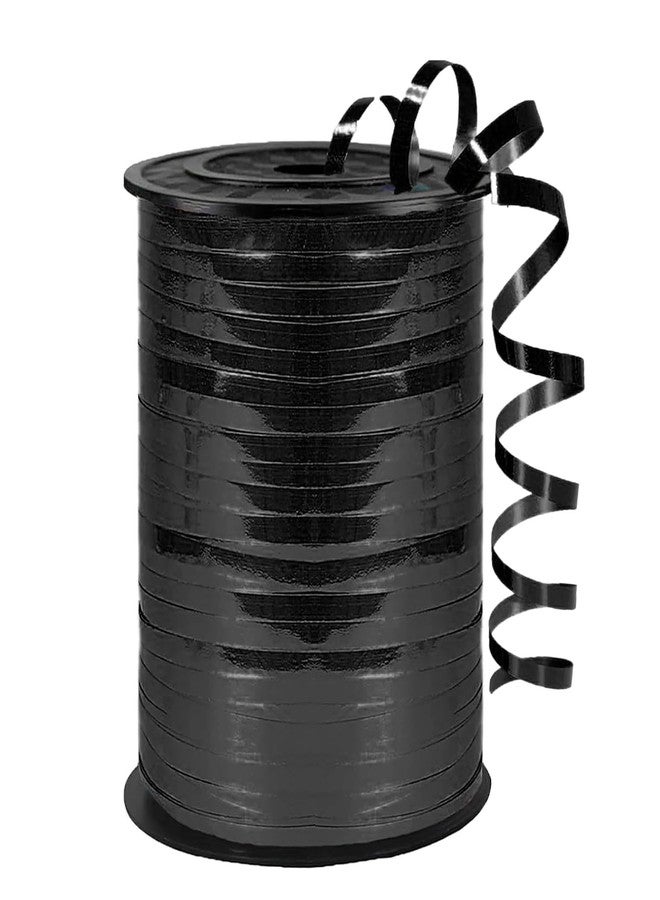 WFAUIBR Premium Black Curling Ribbon, 1/5" Wide x 500 Yards,for Gift Wrapping Balloon Ribbon, Balloon String, for Party Birthday Wedding Decoration, Art Crafts, Florist Flower - Image 1