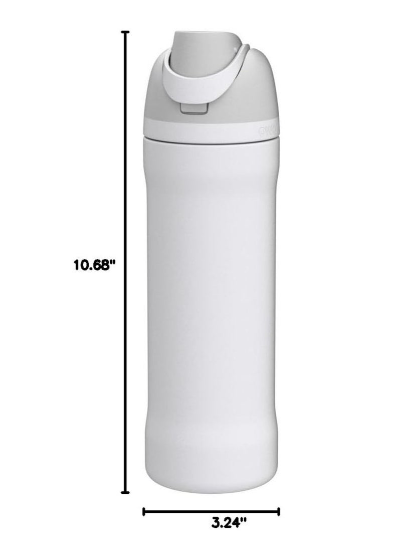 Owala Owala FreeSip Insulated Stainless Steel Water Bottle with Straw for Sports, Travel, and School BPA-Free Sports Water Bottle, 24 oz, Shy Marshmallow  - Image 5