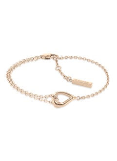 CALVIN KLEIN سوار نسائي على شكل قطرات منحوتة - 35000078 