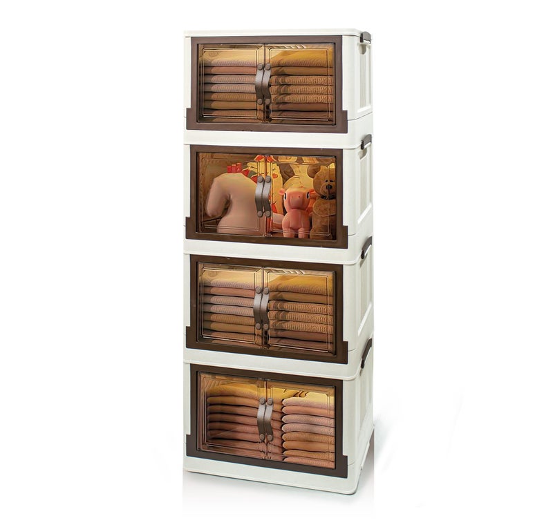 PRIME Cupboard MINI ELITE 4 DOOR LIGHT BEIGE * HONEY