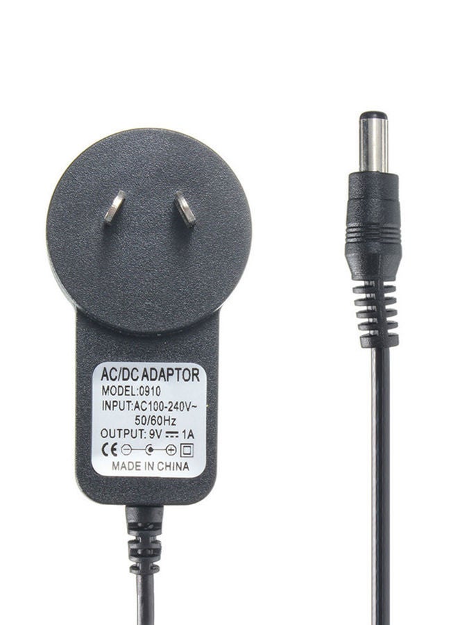 نيبمينينت محول للهاتف المحمول بمقبس AU بتيار متردد 100- 240 فولت وتيار مستمر بجهد 9 1 أمبير قياس 5.5 مم × 2.1 لكاميرات CCTV وإضاءة LED أسود