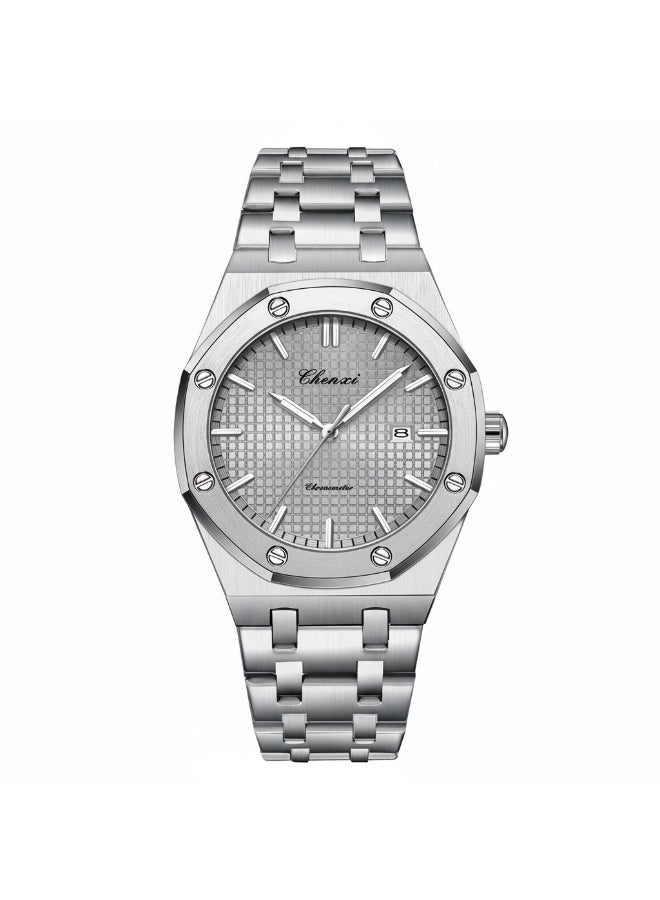 Chenxi Men’s Quartz Wrist Watch with Luxury Modern Design, Water Resistant, Scratch-Resistant Glass, Full Stainless Steel with Elegant Box - Image 1