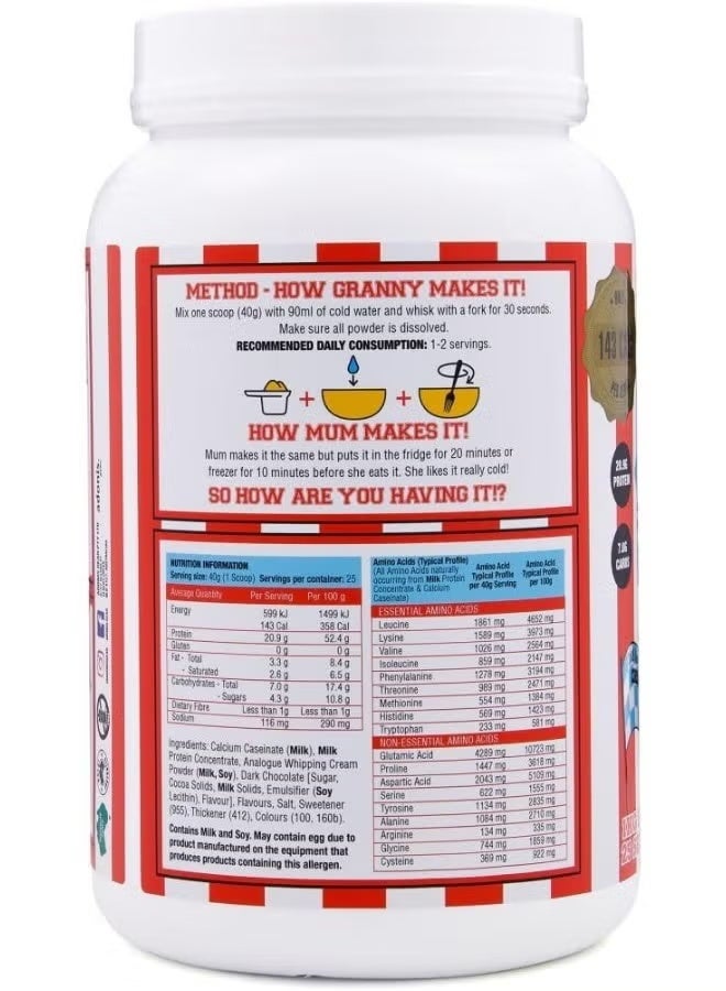 Adonis Chocolate Honeycomb Flavor Protein Cookie Dough 1 Kg - Image 2