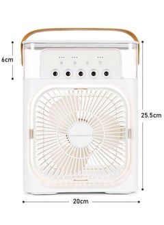 Generic Portable Mist Sprinkler Fan With 5 Water Outputs And 3 Speeds And 7 Different LEDs Light Colours 600ml Capacity  - Image 2
