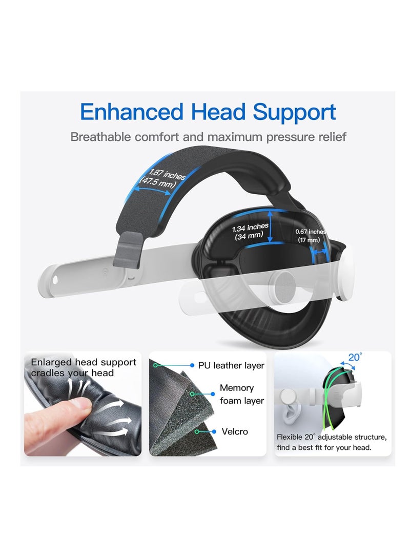 Head Strap for Meta Quest 3  Replacement Elite Strap for Enhanced Comfort  Reduce Facial Pressure  Ergonomic Adjustable Durable Headstrap VR Accessories for Quest3 - Image 3