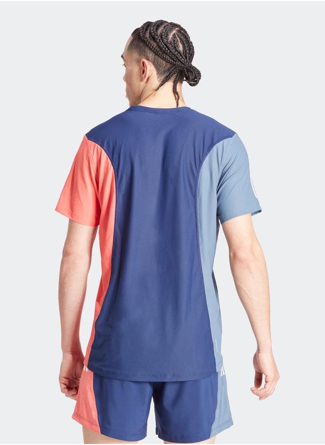 Adidas - Own The Run Color Block T-Shirt - Image 1