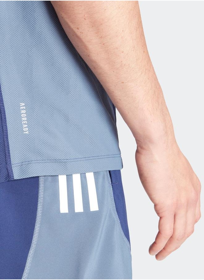Adidas - Own The Run Color Block T-Shirt - Image 1