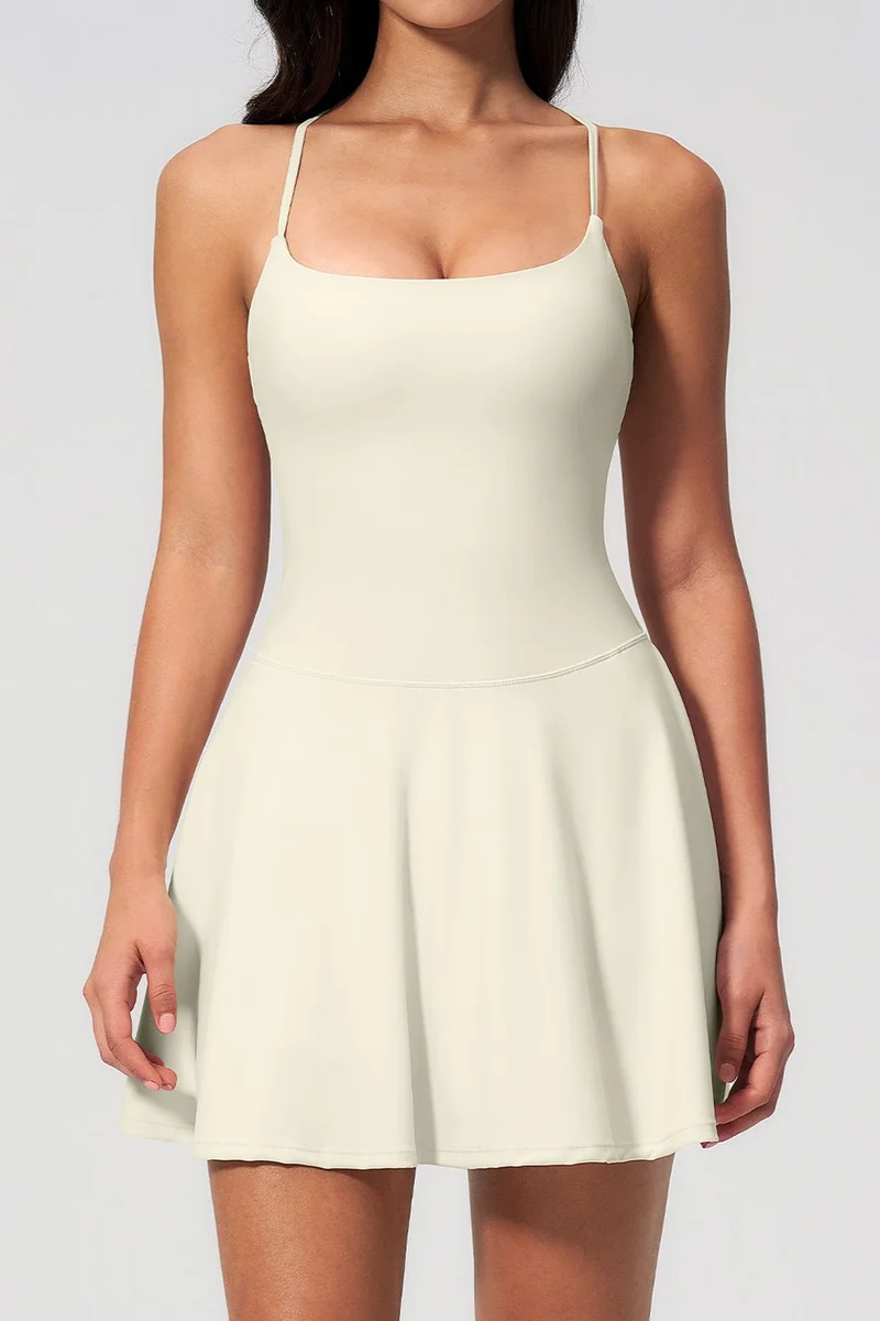 اس في ال Isabella Padel & Tennis Dress with Built-in Shorts and Bra with Removable Pads