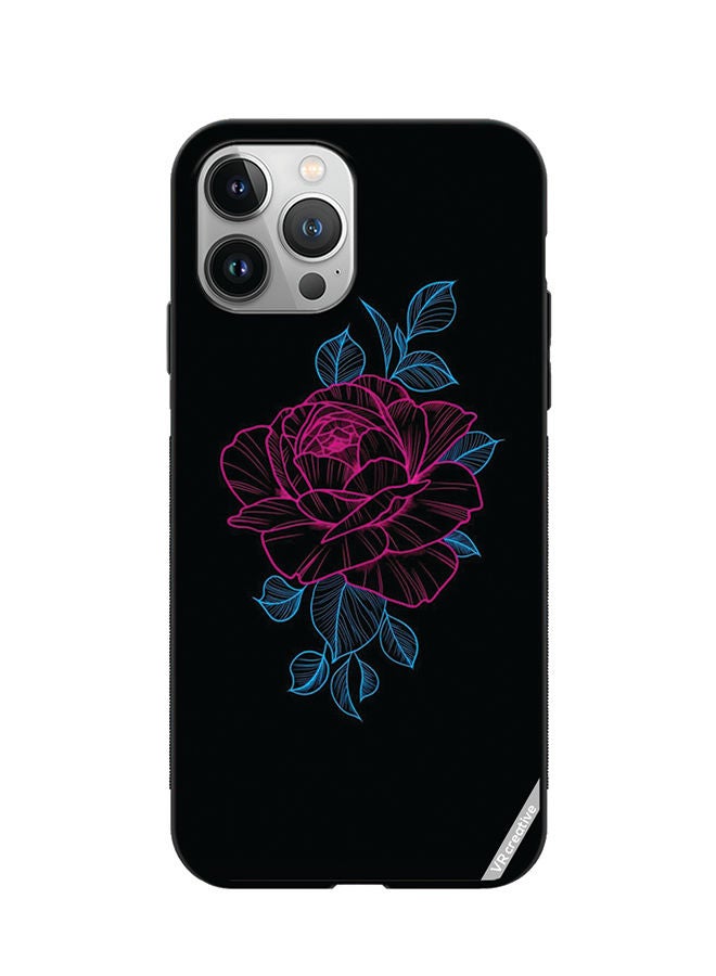 VR CREATIVE Protective Case Cover For Apple iPhone 12 Pro Max Rose Design Multicolour - Image 1