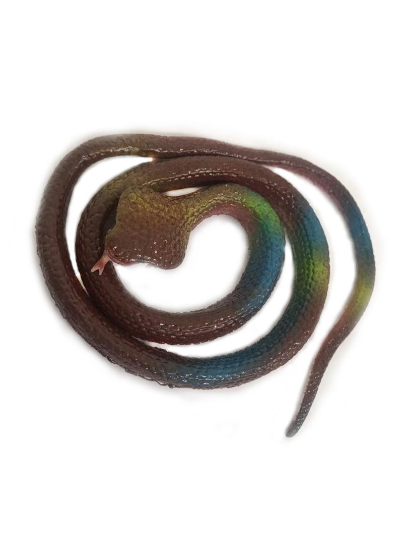 Realistic Rubber Snake Prank Toy Cobra (Brown) 