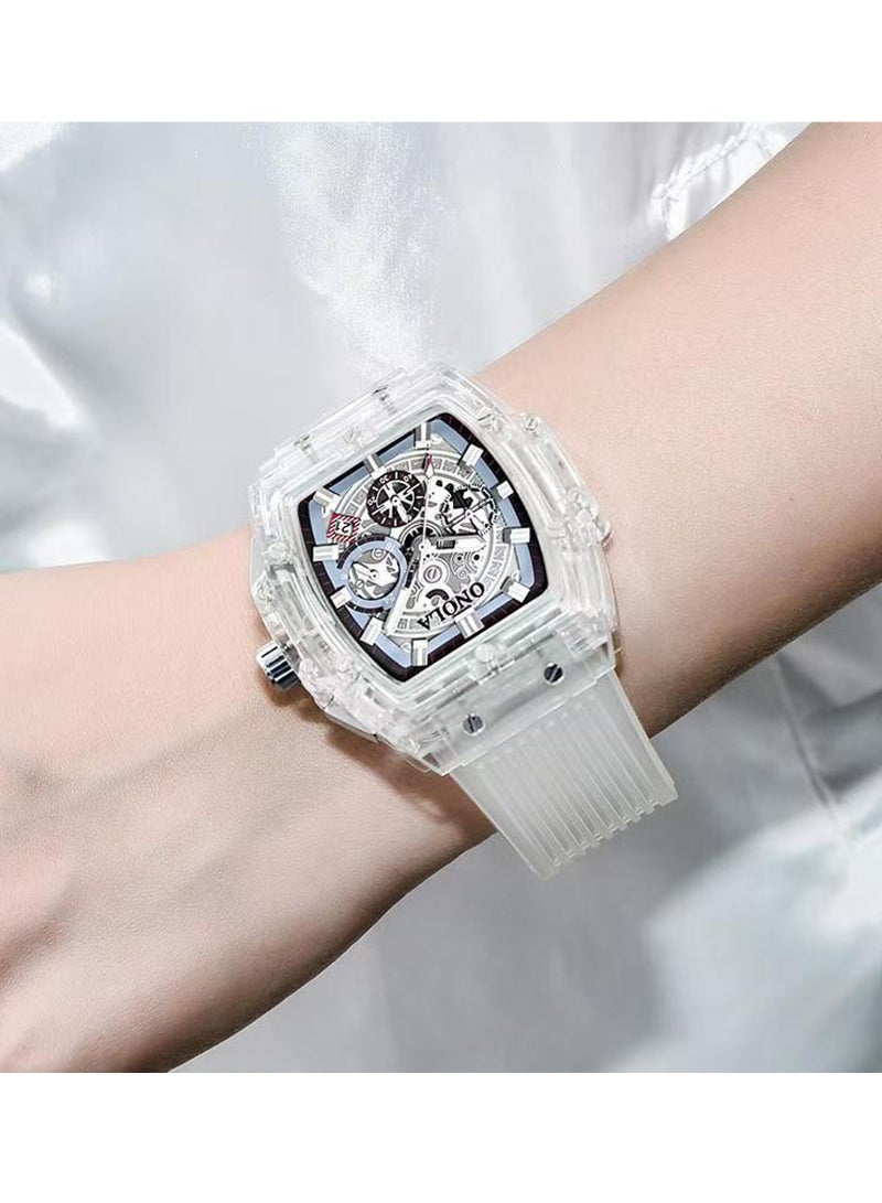 ONOLA Men's Silione Band Casual Quartz Analog Wrist Watch - Image 2