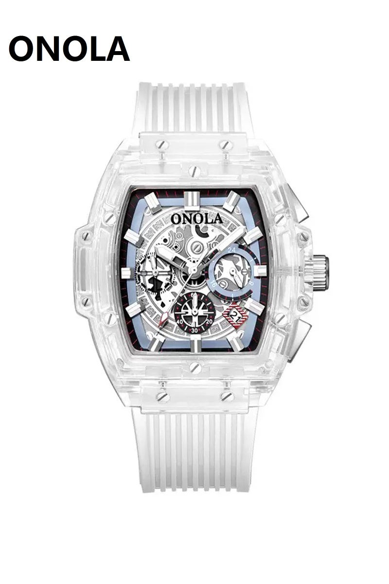 ONOLA Men's Silione Band Casual Quartz Analog Wrist Watch - Image 1