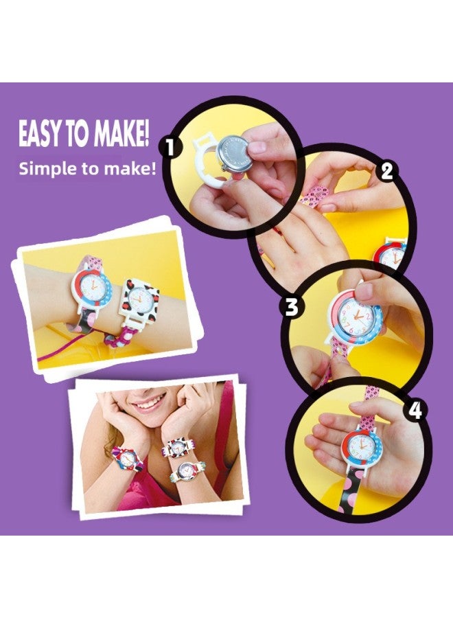 DIY Hand-woven Bracelet Watch Play House Dress Up Girls' Children's Educational Toys Suit Wholesale-Color:842 Jewelry Watch (36 PCs Per Box)  - Image 4