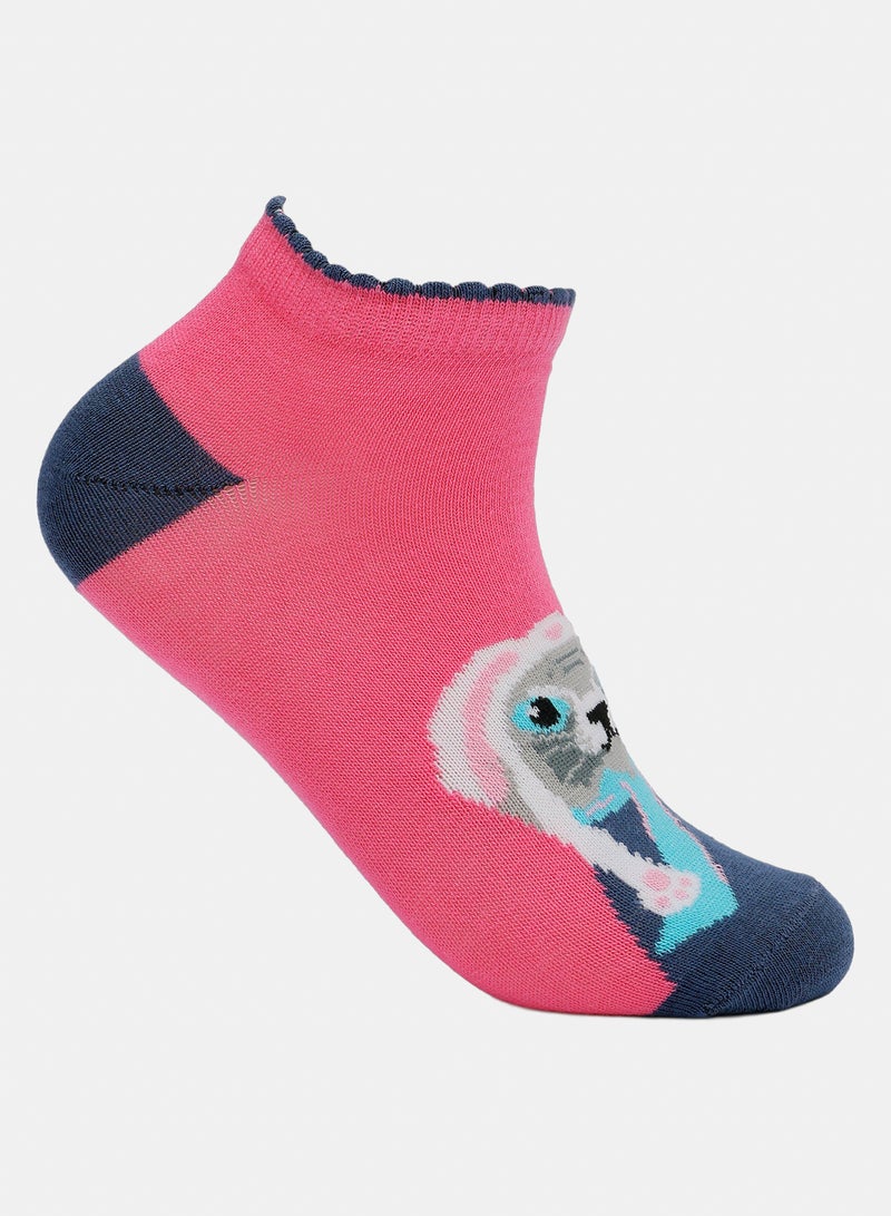 Carina Cookies Girly Cat Print Socks - 2 Pairs - Image 2