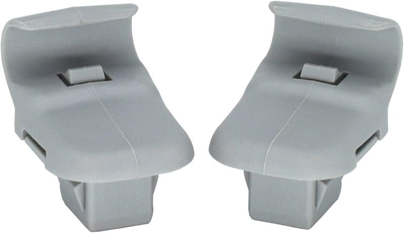 Wivplex 2pcs Gray Car Sun Visor Clip Hook Adapter - Image 1