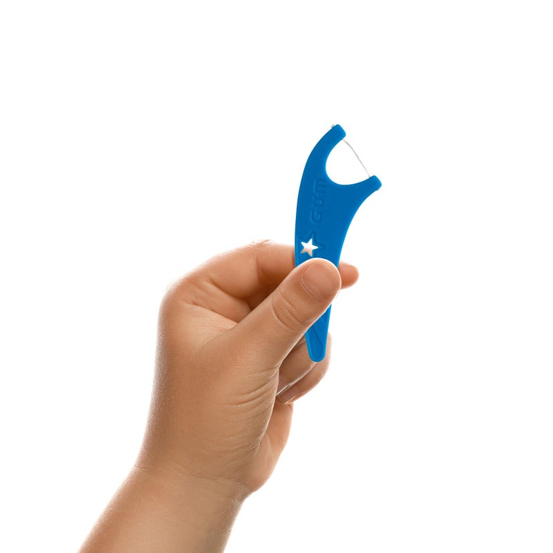 GUM Crayola Kids Flossers with Fluoride - Designed for Little Hands - Fun Grape Flavor - Easy to Use Kids Floss Picks for Children Ages 3+, 40ct (6pk) - Image 5