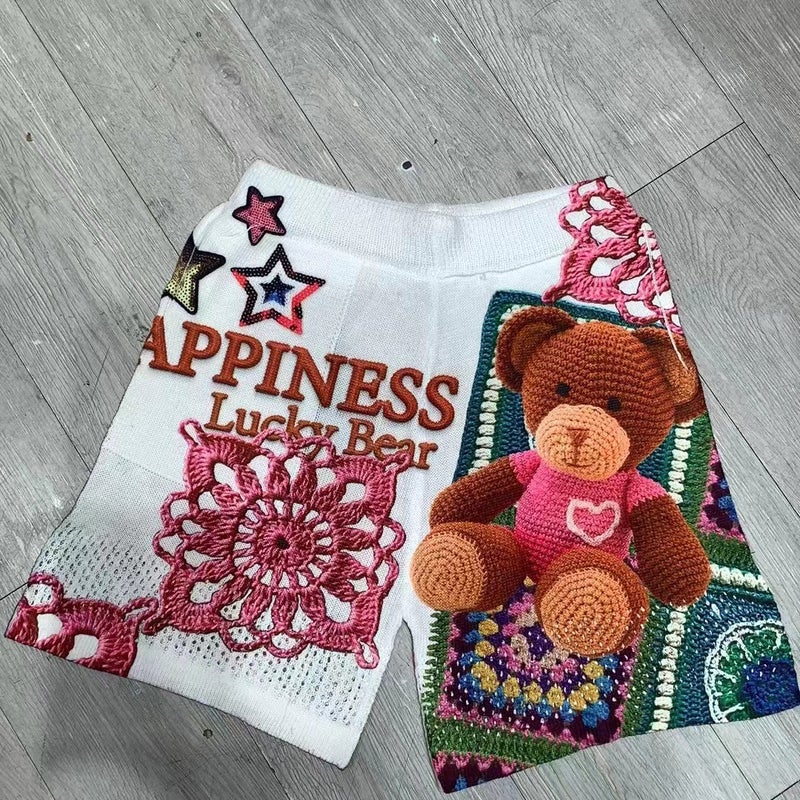 Short-Sleeved T-Shirt For Women 2024 Anime Printed Knitwear Loose Diamond Printed Fashionable Top - Image 1
