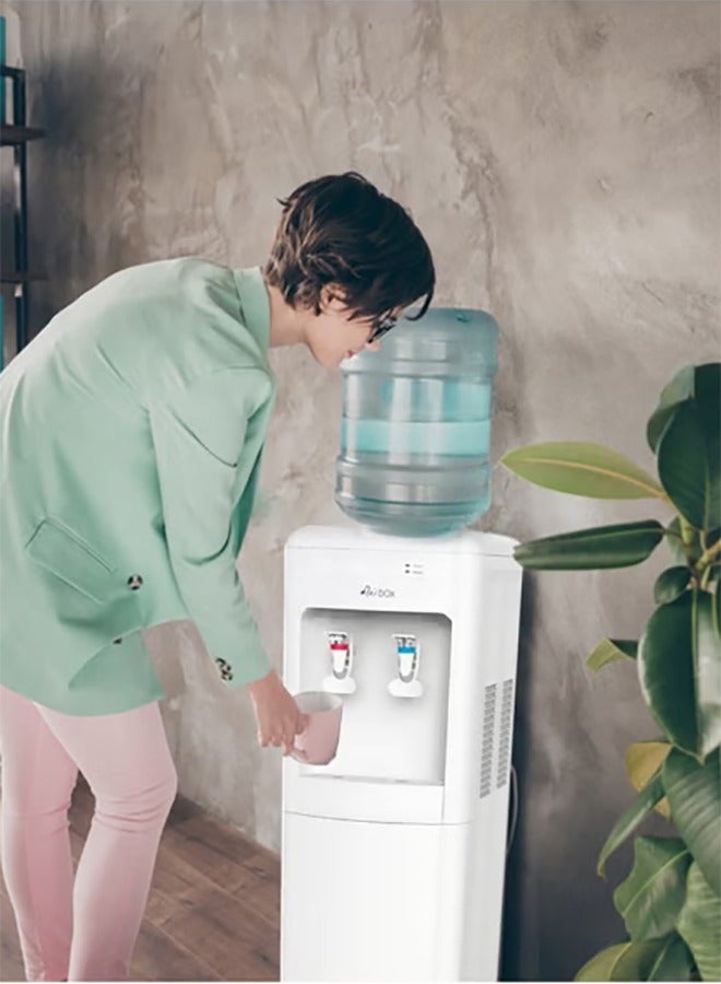 W.BOX Water Dispenser with 2 Taps - Cold/Hot - 20 Liters, White | KWD707 - Image 3