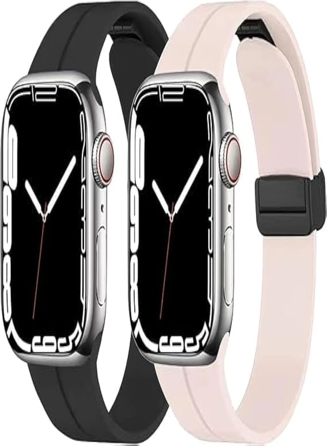 Next Store Magnetic Clasp Soft Silicone Strap Compatible with Ultra 2 Series 1/2/3/4/5/6/7/8/9 42/44/49mm