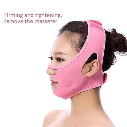 Fulkiza Full Face Masks Reusable Facial Lifting Face Mask Double Chin Remover Chin Reducer Anti Wrinkle Belt Face Mask For Double Chin and Contouring - Image 5