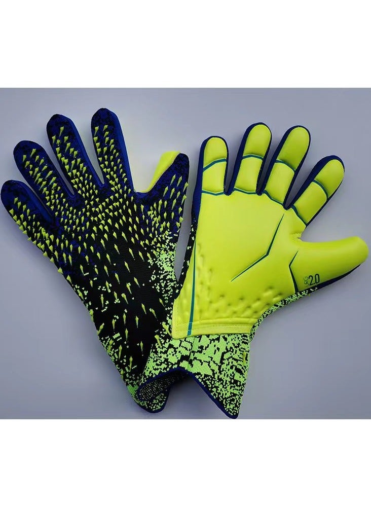 KUYING New Falcon Football Professional Adult Latex Fingerless Breathable Durable Thickened Goalkeeper Gloves Goalkeeper Gloves 