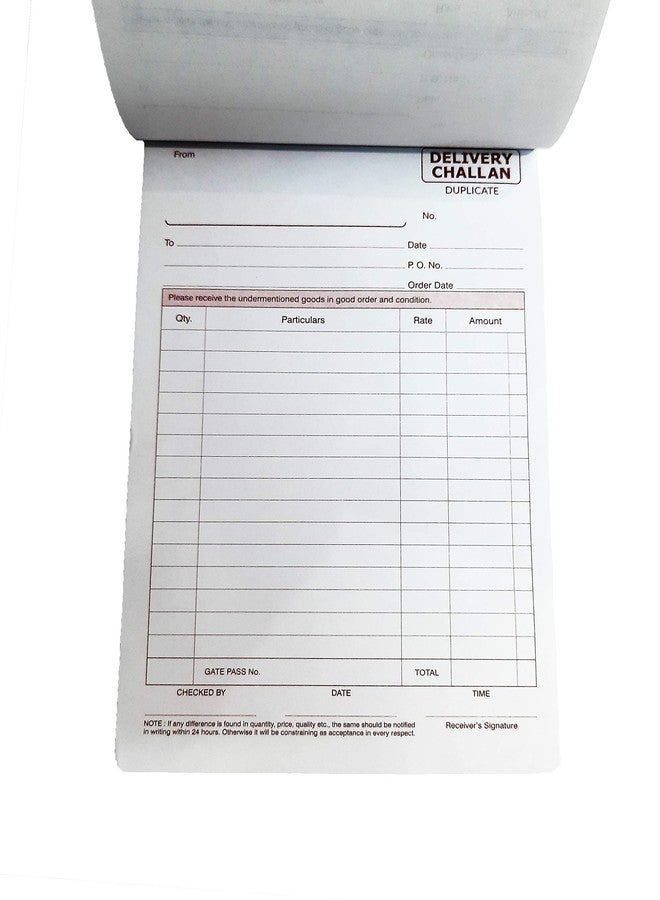 LRS Delivery Challan Book - Triplicate - 50 Sets(50 Printed + 50 Printed + 50 Plain) (Pack of 3) - Image 3