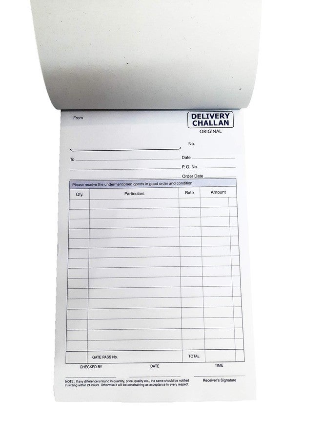 LRS Delivery Challan Book - Triplicate - 50 Sets(50 Printed + 50 Printed + 50 Plain) (Pack of 3) - Image 2