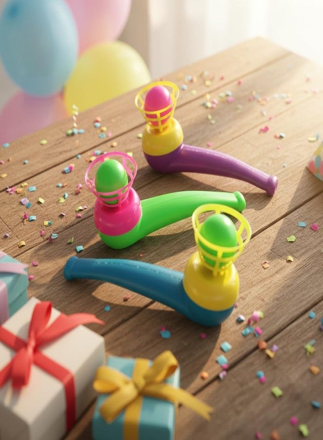 GOUDOGEDC 3Pcs Ball Blowing Floating Blow Pipe Balls, Floating Ball for Birthday PartyBalance Sport(Random Color) - Image 4