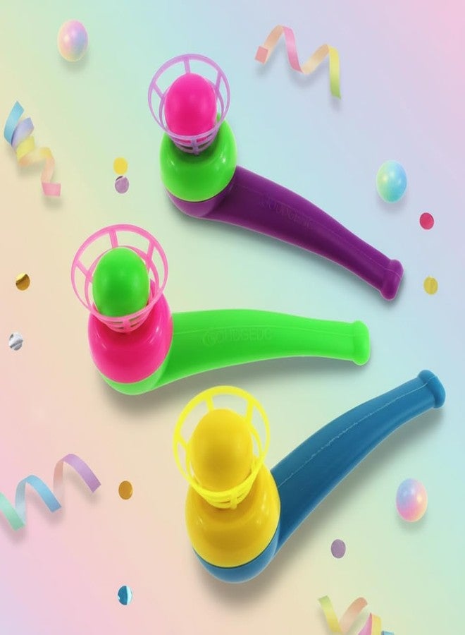 GOUDOGEDC 3Pcs Ball Blowing Floating Blow Pipe Balls, Floating Ball for Birthday PartyBalance Sport(Random Color) - Image 3