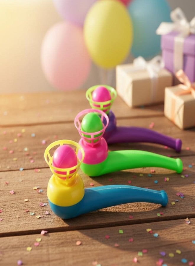 GOUDOGEDC 3Pcs Ball Blowing Floating Blow Pipe Balls, Floating Ball for Birthday PartyBalance Sport(Random Color) - Image 5