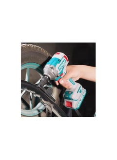 TOTAL Super Total 20V Cordless Impact Wrench with Brushless Motor, 1/2" Square Drive, 400Nm Fastening Torque, 550Nm Nut-Busting Torque, 0-2900 BPM, LED Work Light, Includes 2x 2.0Ah Batteries & Charger, 3 Sockets & Carrying Case  - Image 5