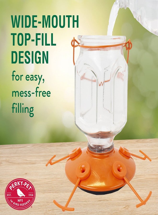 Perky-Pet 9113-2 Top-Fill Glass Oriole Feeder - 22 Oz, Orange - Image 3