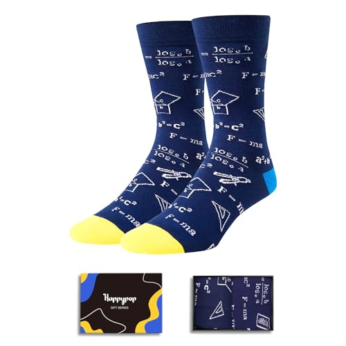 Happy Pop HAPPYPOP Math Teacher Appreciation Gifts Ideas - Funny Math Lover Socks for Men, End of Year Gifts for Mathematics - Image 1