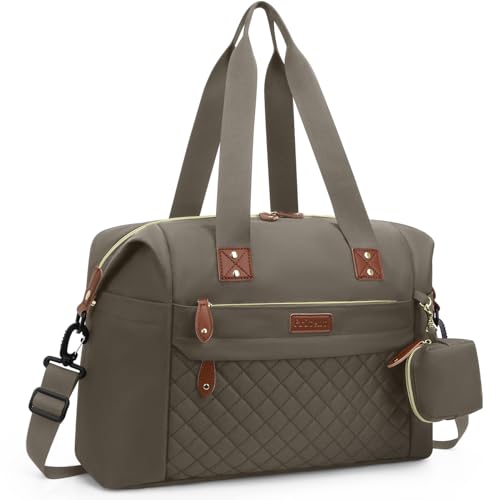 Pritent Diaper Bag Tote, Diaper Baby Bags with Pacifier Case, Shoulder Straps, Stroller Clips, Waterproof Large Mommy Maternity Travel Baby Bag for Mom and Dad, khaki, Medium - Image 1