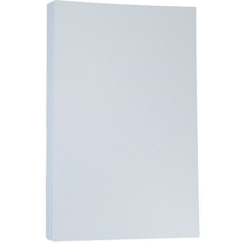 JAM PAPER Legal Matte 80lb Cardstock 85 x 14 Coverstock 216 gsm Baby Blue 50 SheetsPack