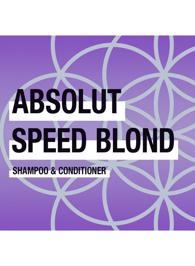 INOAR - Absolut Speed Blond Shampoo & Conditioner Set Designed for Bleached, Blonde, Brassy, and Grey Hair Types, Vegan Hair Product, Cruelty Free Haircare for Men and Women (2 Bottles, 8.5oz. each) - Image 4
