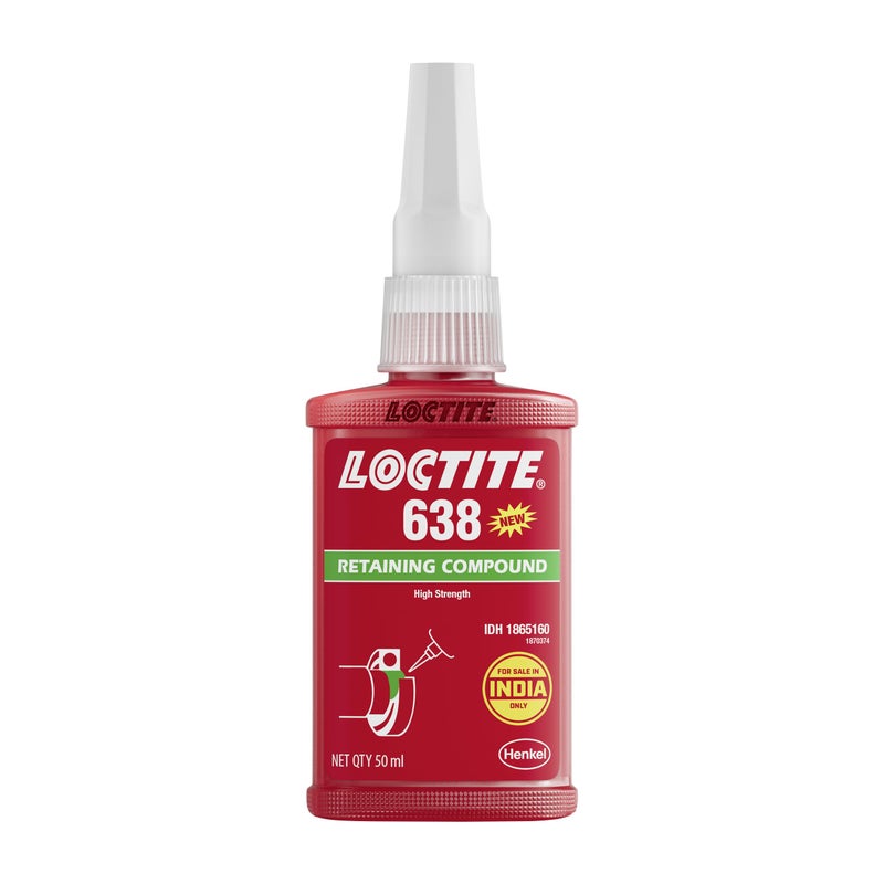 Loctite 638 Retaining Compound 50ml | High-Strength Retainer | High Temperature & Oil Resistant | Fast Fixture Time | High Viscosity | Bonds Shafts, Gears & Pulleys - Image 4