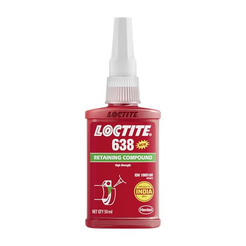 Loctite 638 Retaining Compound 50ml | High-Strength Retainer | High Temperature & Oil Resistant | Fast Fixture Time | High Viscosity | Bonds Shafts, Gears & Pulleys - Image 1