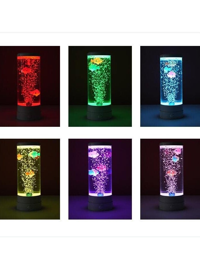 ELTRAZONE "16-Color Fish Lava Lamp with Bubbles – Remote-Controlled Night Light & Mood Lamp (Black)" - Image 5
