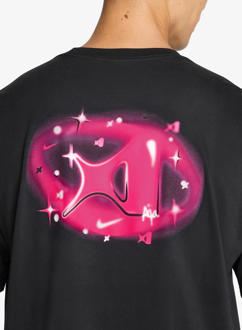 Nike BLACK Air Jordan Dri-Fit Airbrush T-Shirt for Men | Best Price UAE