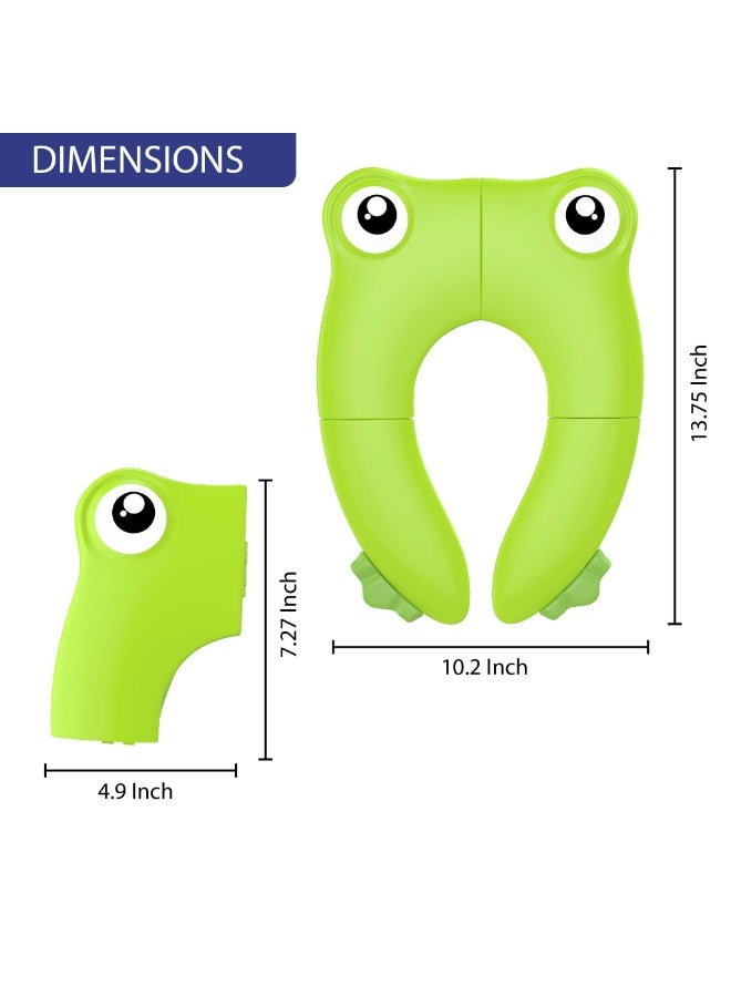 إن إكس تي مقعد نونية محمول وقابل للطي لتدريب الأطفال - وسادات سيليكون كبيرة مانعة للانزلاق، غطاء مقعد مرحاض للسفر للأولاد والبنات (قابل لإعادة التدوير وصغير الحجم) - Image 5