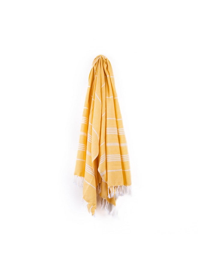 HABER - Premium Basic Large 100% Cotton Towel (152Cm X 76Cm) Soft, Absorbent and Comfortable Towels for Bath Large Size Quick Dry for Bath, Gym & Travel, Pack of 1pcs - Lemonade Fizz - Image 3