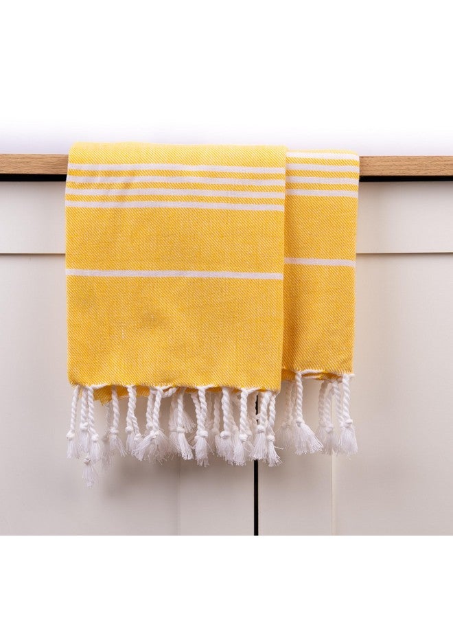 HABER - Premium Basic Large 100% Cotton Towel (152Cm X 76Cm) Soft, Absorbent and Comfortable Towels for Bath Large Size Quick Dry for Bath, Gym & Travel, Pack of 1pcs - Lemonade Fizz - Image 2