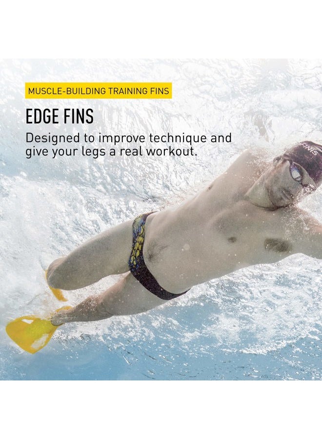 FINIS Edge Swim Fins for Men & Women - 100% Silicone Training Fins - Build Leg Strength & Endurance - 2XL - Image 2