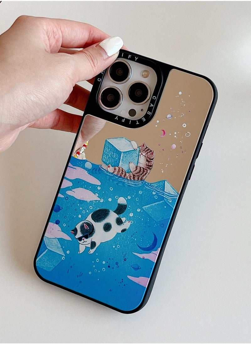 Case for iPhone 14 Pro Max Cute Cat Pattern Cover