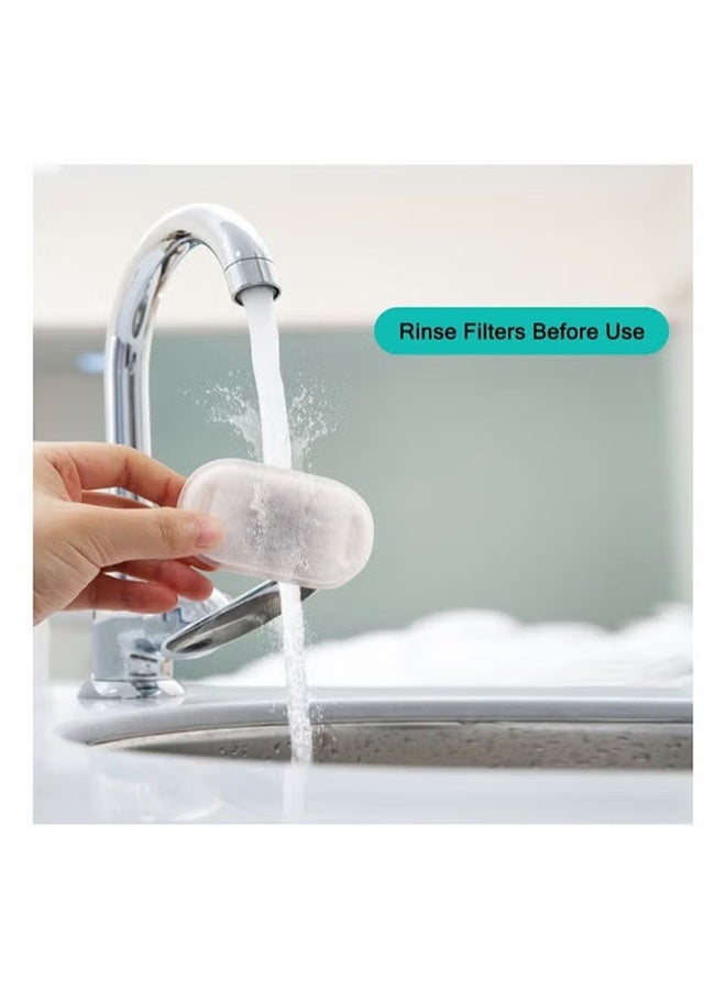 YJ Cat Water Fountain Filters for Stainless Steel 67oz 2L Adjustable Water Flow Pet Fountain 8 Pack Pet Replacement Filters with 8 Sponges - Image 5