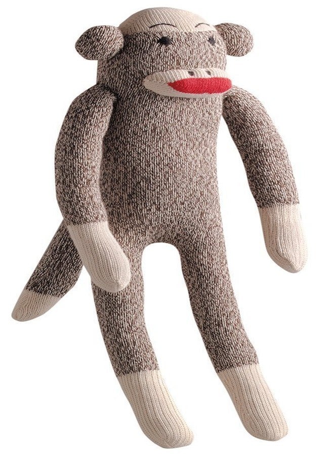 Multipet Sock Monkey Plush Dog Toy, Small, Medium and Large Breeds - Image 1