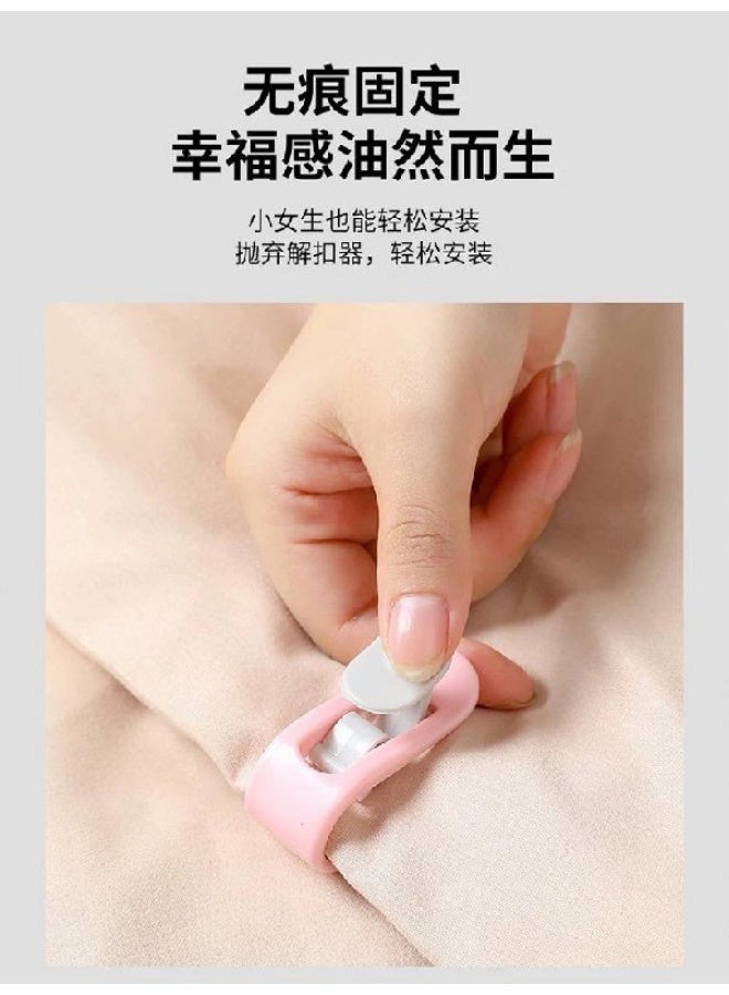 6Pcs Bed Sheet Holder Clips Quilt Fixer Clip No Pins Duvet Gripper Bedding Sheet Fasteners for Blankets Comforter Curtain - Image 3