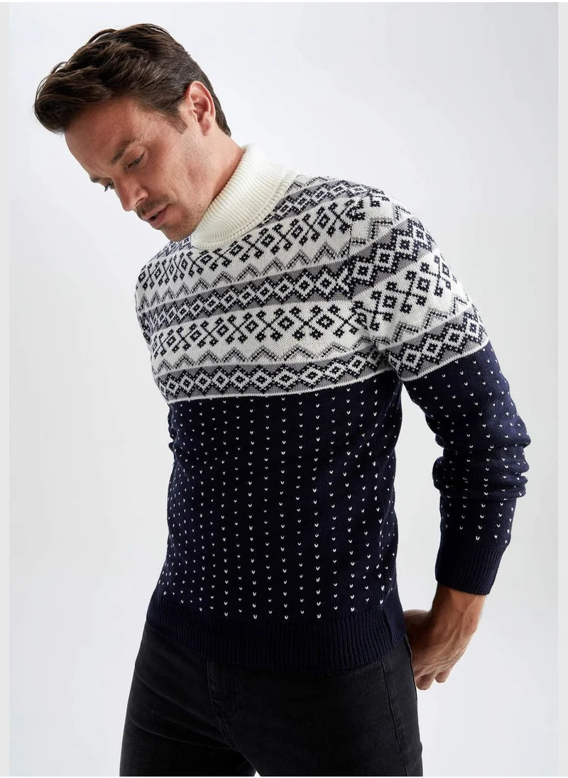 DeFacto Man Turtle Neck Tricot Pullover
